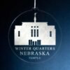 LDS Winter Quarters Nebraska Temple Christmas Ornament