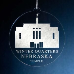 LDS Winter Quarters Nebraska Temple Christmas Ornament