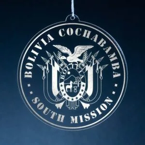 LDS Bolivia Cochabamba South Mission Christmas Ornament