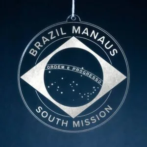 LDS Brazil Manaus South Mission Christmas Ornament