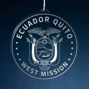 LDS Ecuador Quito West Mission Christmas Ornament
