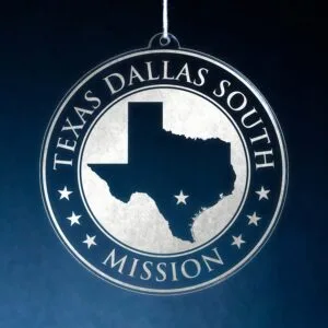 LDS Texas Dallas South Mission Christmas Ornament