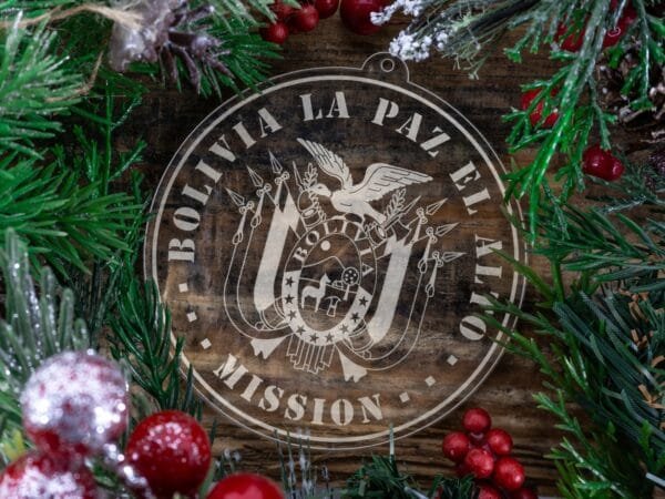 LDS Bolivia La Paz El Alto Mission Christmas Ornament with Christmas Decorations
