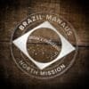 LDS Brazil Manaus North Mission Christmas Ornament laying on a Wooden Background