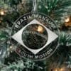 LDS Brazil Manaus South Mission Christmas Ornament hanging on a Tree