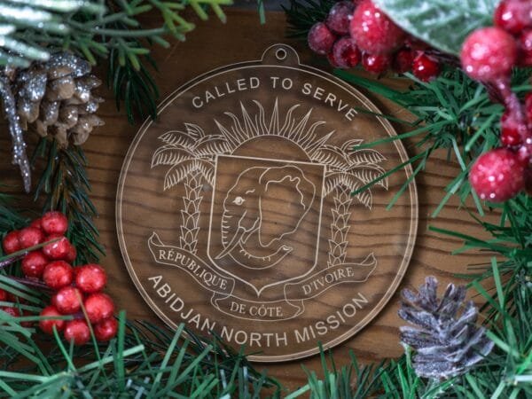 LDS Cote d'Ivoire Abidjan North Mission Christmas Ornament with Christmas Decorations