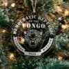 LDS Democratic Republic of the Congo Kananga Mission Christmas Ornament hanging on a Tree