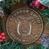 LDS Ecuador Quito South Mission Christmas Ornament with Christmas Decorations