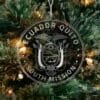 LDS Ecuador Quito South Mission Christmas Ornament hanging on a Tree