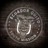 LDS Ecuador Quito South Mission Christmas Ornament laying on a Wooden Background
