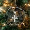 LDS Ghana Takoradi Mission Christmas Ornament hanging on a Tree
