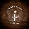 LDS Ghana Takoradi Mission Christmas Ornament laying on a Wooden Background