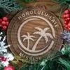LDS Hawaii Laie Mission Christmas Ornament with Christmas Decorations
