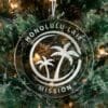 LDS Hawaii Laie Mission Christmas Ornament hanging on a Tree