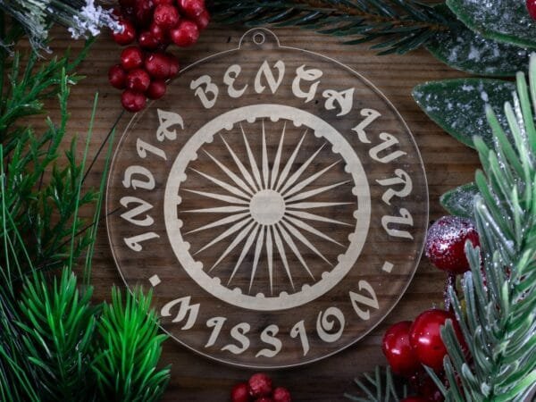 LDS India Bengaluru Mission Christmas Ornament with Christmas Decorations