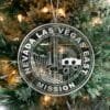 LDS Nevada Las Vegas East Mission Christmas Ornament hanging on a Tree