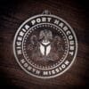 LDS Nigeria Port Harcourt North Mission Christmas Ornament laying on a Wooden Background