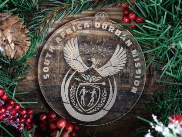 LDS South Africa Pretoria Mission Christmas Ornament with Christmas Decorations