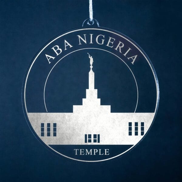 LDS Aba Nigeria Temple Christmas Ornament