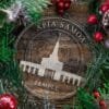 LDS Apia Samoa Temple Christmas Ornament with Christmas Decorations