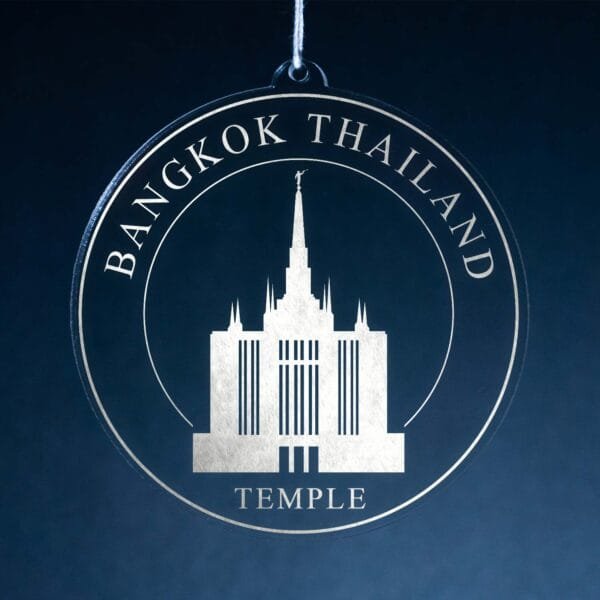 LDS Bangkok Thailand Temple Christmas Ornament