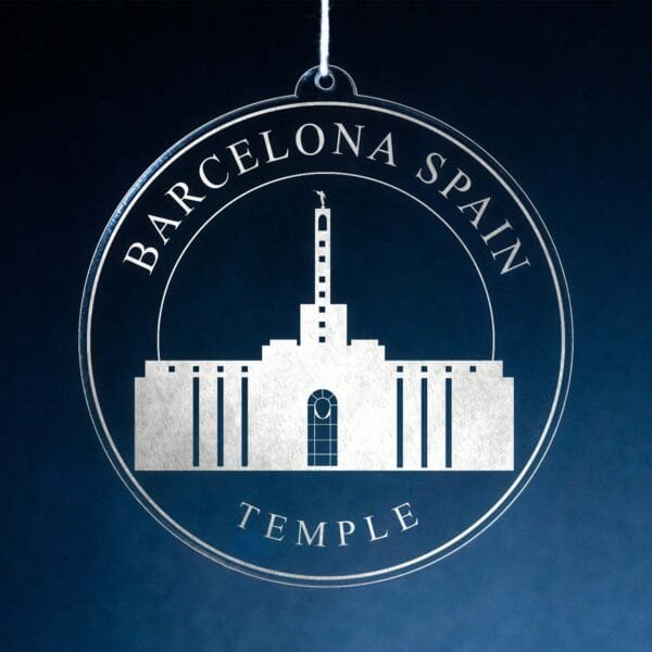 LDS Barcelona Spain Temple Christmas Ornament