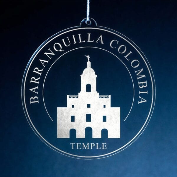 LDS Barranquilla Colombia Temple Christmas Ornament