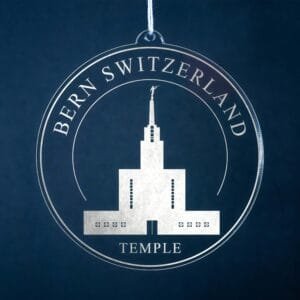 LDS Bern Switzerland Temple Christmas Ornament
