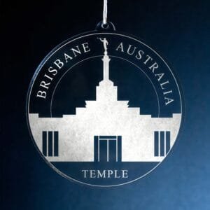 LDS Brisbane Australia Temple Christmas Ornament