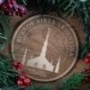 LDS Buenos Aires Argentina Temple Christmas Ornament with Christmas Decorations
