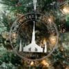 LDS Buenos Aires Argentina Temple Christmas Ornament hanging on a Tree