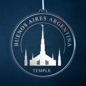 LDS Buenos Aires Argentina Temple Christmas Ornament