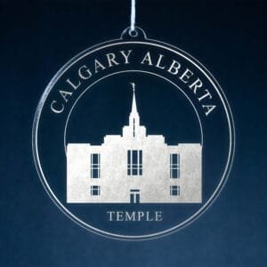 LDS Calgary Alberta Temple Christmas Ornament