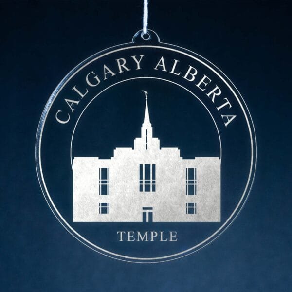 LDS Calgary Alberta Temple Christmas Ornament