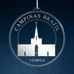 LDS Campinas Brazil Temple Christmas Ornament