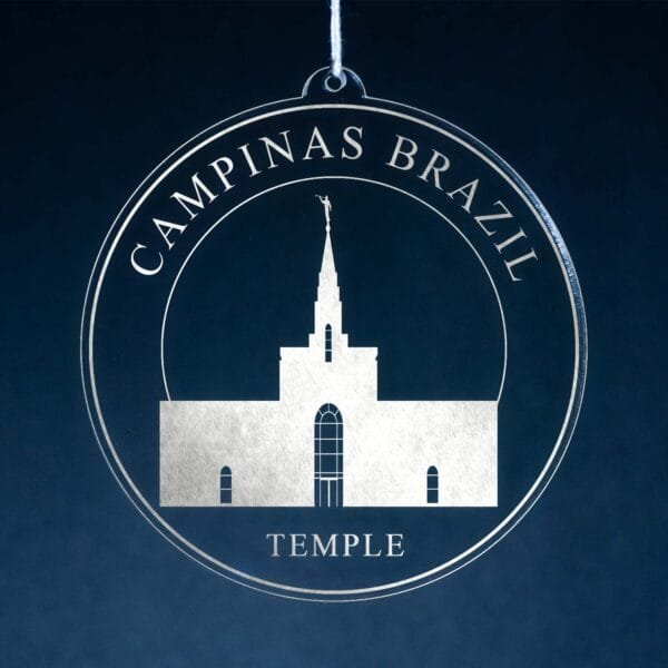 LDS Campinas Brazil Temple Christmas Ornament