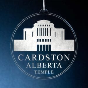 LDS Cardston Alberta Temple Christmas Ornament