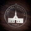 LDS Cordoba Argentina Temple Christmas Ornament laying on a Wooden Background