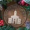LDS Durban South Africa Temple Christmas Ornament with Christmas Decorations