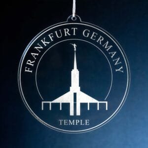 LDS Frankfurt Germany Temple Christmas Ornament