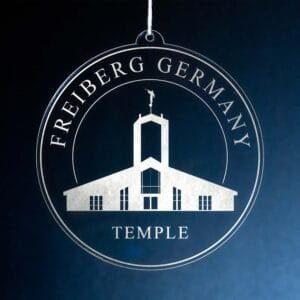 LDS Freiberg Germany Temple Christmas Ornament