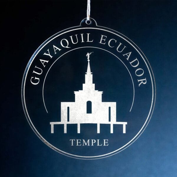 LDS Guayaquil Ecuador Temple Christmas Ornament