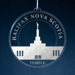 LDS Halifax Nova Scotia Temple Christmas Ornament