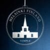 LDS Helsinki Finland Temple Christmas Ornament