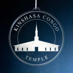 LDS Kinshasa Democratic Republic of the Congo Temple Christmas Ornament
