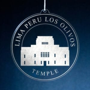 LDS Lima Peru Los Olivos Temple Christmas Ornament