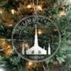 LDS Lima Peru Temple Christmas Ornament hanging on a Tree