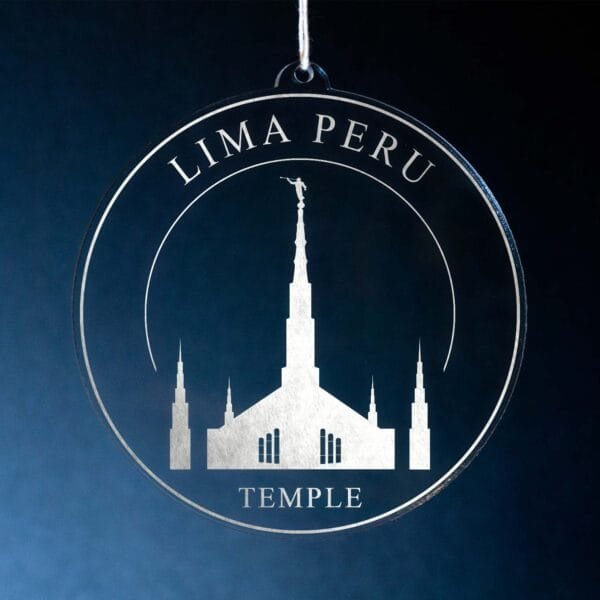 LDS Lima Peru Temple Christmas Ornament
