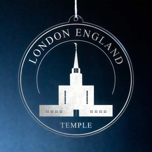 LDS London England Temple Christmas Ornament
