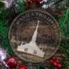 LDS Manila Philippines Temple Christmas Ornament with Christmas Decorations